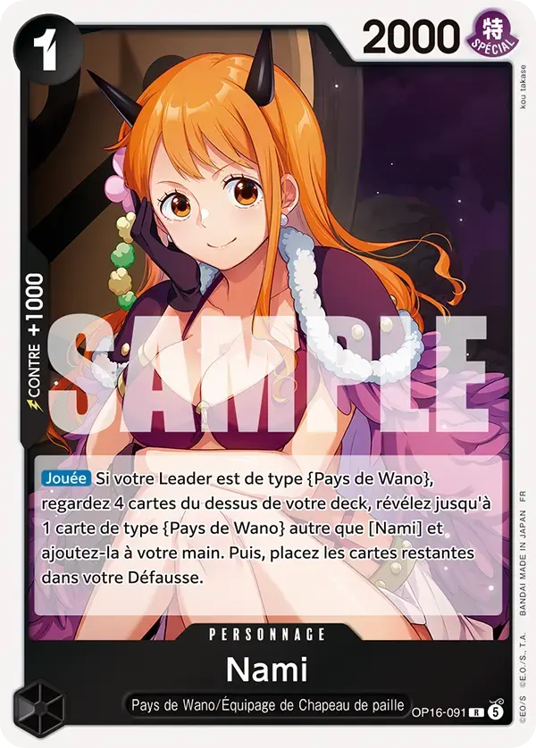 Nami — carte One Piece TCG OP16-091 (L'Heure de la Bataille Décisive)