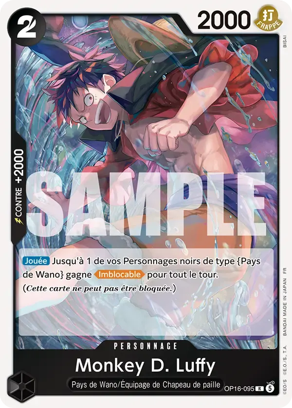 Monkey D. Luffy — carte One Piece TCG OP16-095 (L'Heure de la Bataille Décisive)