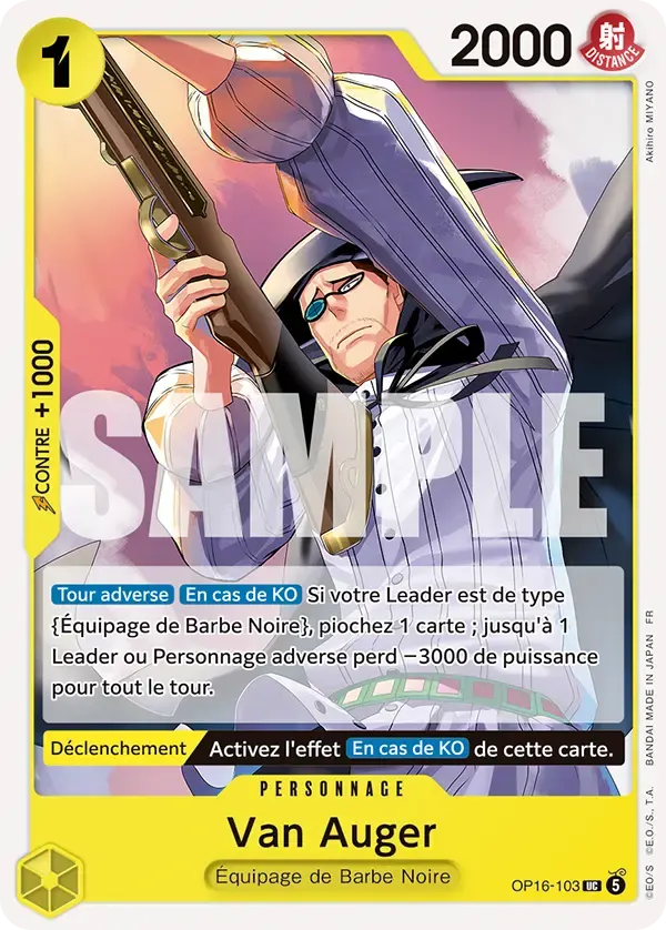 Van Auger — carte One Piece TCG OP16-103 (L'Heure de la Bataille Décisive)