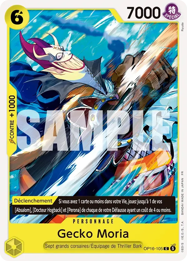 Gecko Moria — carte One Piece TCG OP16-105 (L'Heure de la Bataille Décisive)