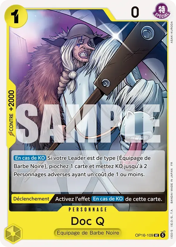 Doc Q — carte One Piece TCG OP16-109 (L'Heure de la Bataille Décisive)