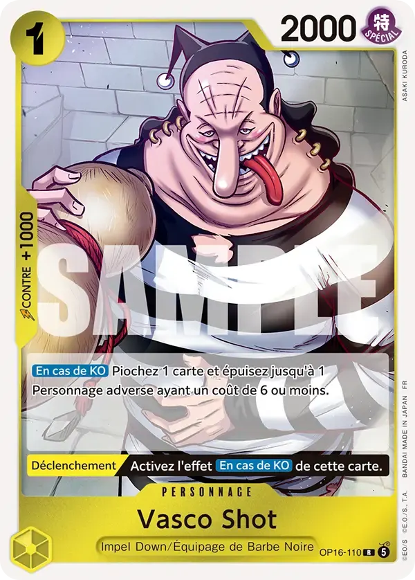Vasco Shot — carte One Piece TCG OP16-110 (L'Heure de la Bataille Décisive)