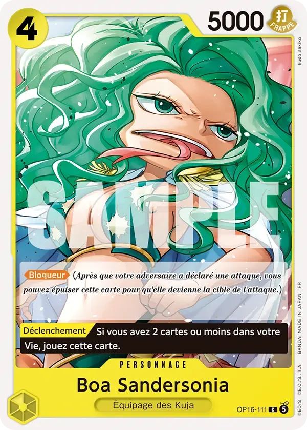 Boa Sandersonia — carte One Piece TCG OP16-111 (L'Heure de la Bataille Décisive)