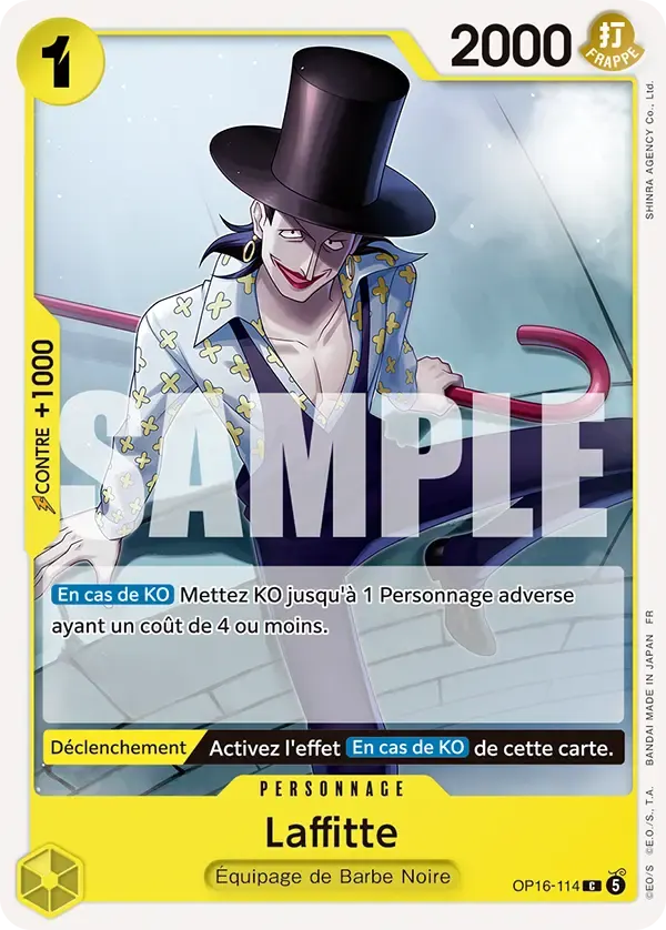 Laffitte — carte One Piece TCG OP16-114 (L'Heure de la Bataille Décisive)