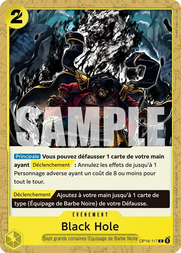 Black Hole — carte One Piece TCG OP16-117 (L'Heure de la Bataille Décisive)