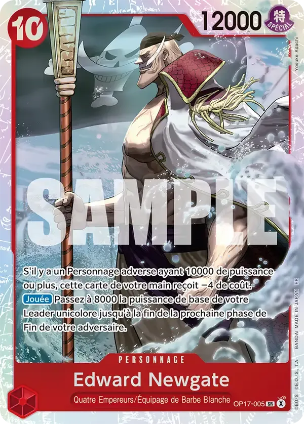 Edward Newgate — carte One Piece TCG OP17-005 (Les Guerriers Les Plus Puissants Au Monde)