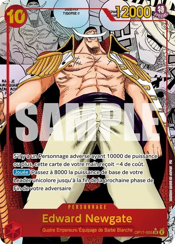 Edward Newgate — carte One Piece TCG OP17-005 (Les Guerriers Les Plus Puissants Au Monde)