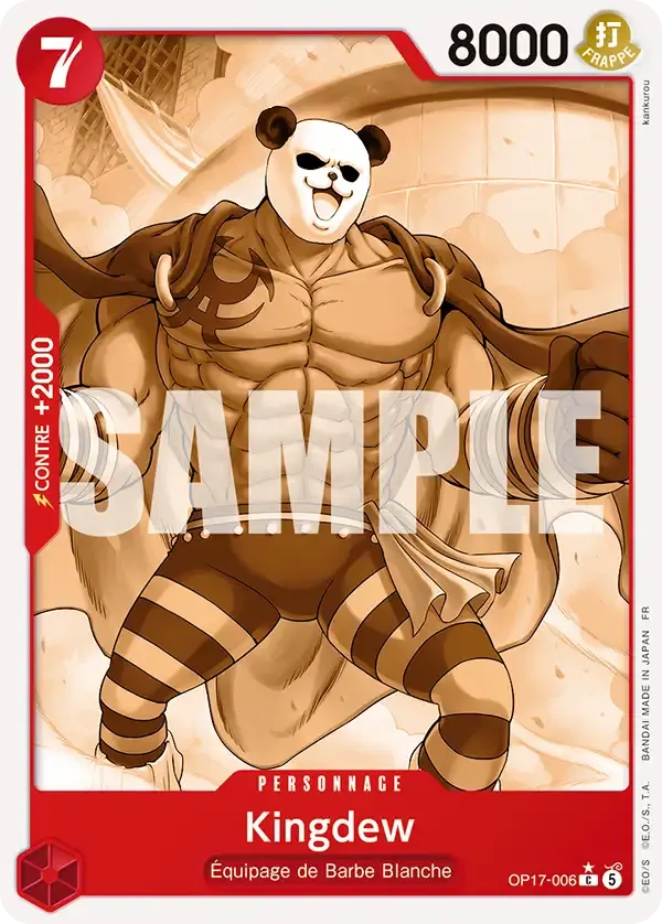 Kingdew — carte One Piece TCG OP17-006 (Les Guerriers Les Plus Puissants Au Monde)