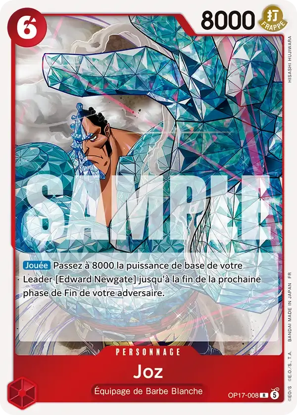 Joz — carte One Piece TCG OP17-008 (Les Guerriers Les Plus Puissants Au Monde)
