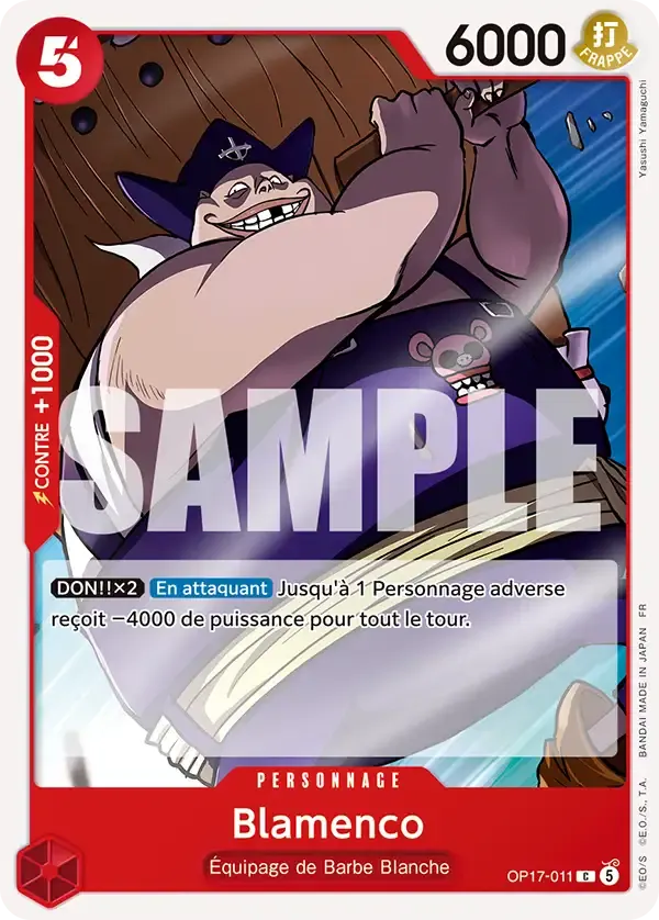 Blamenco — carte One Piece TCG OP17-011 (Les Guerriers Les Plus Puissants Au Monde)