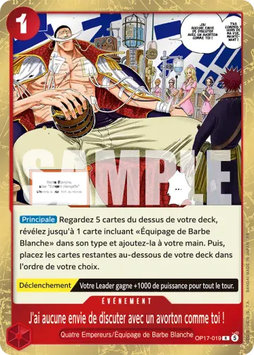 J'ai aucune envie de discuter avec un avorton comme toi !