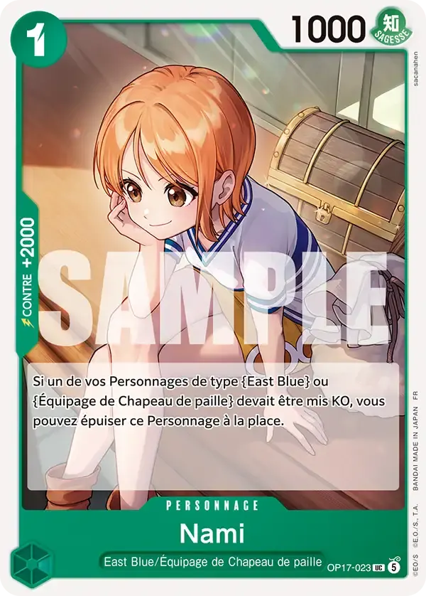 Nami — carte One Piece TCG OP17-023 (Les Guerriers Les Plus Puissants Au Monde)