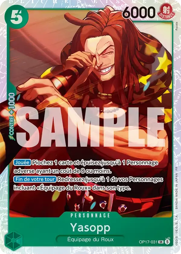 Yasopp — carte One Piece TCG OP17-031 (Les Guerriers Les Plus Puissants Au Monde)