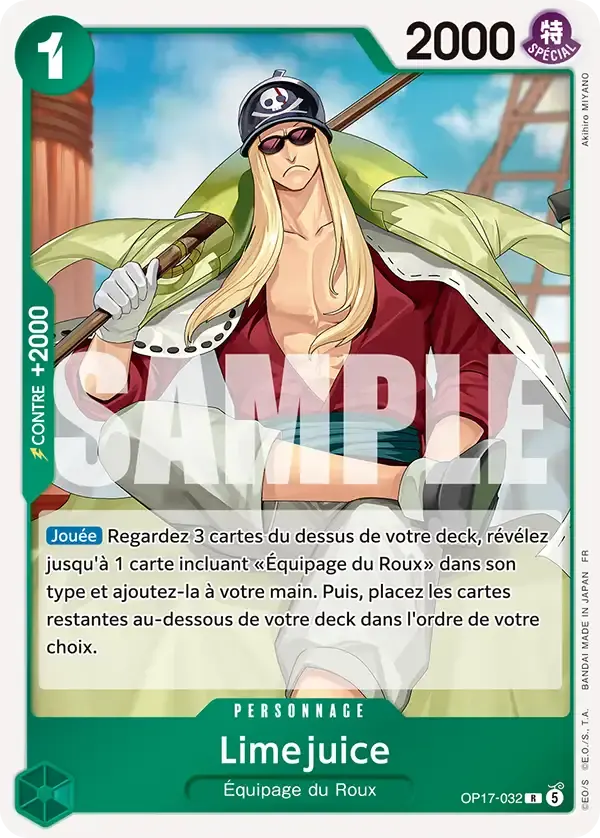 Limejuice — carte One Piece TCG OP17-032 (Les Guerriers Les Plus Puissants Au Monde)