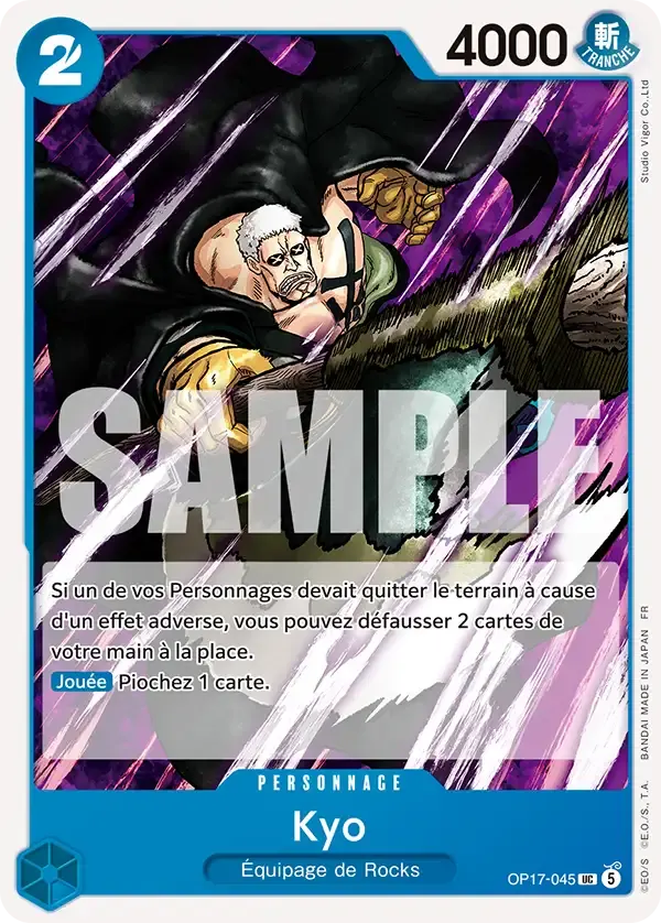 Kyo — carte One Piece TCG OP17-045 (Les Guerriers Les Plus Puissants Au Monde)