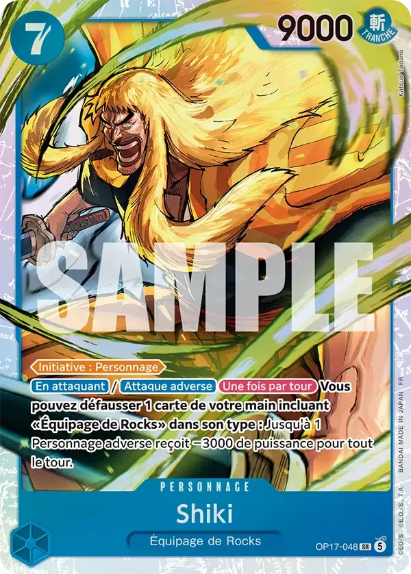 Shiki — carte One Piece TCG OP17-048 (Les Guerriers Les Plus Puissants Au Monde)