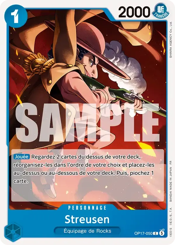 Streusen — carte One Piece TCG OP17-050 (Les Guerriers Les Plus Puissants Au Monde)