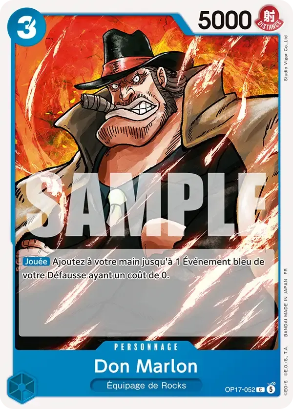 Don Marlon — carte One Piece TCG OP17-052 (Les Guerriers Les Plus Puissants Au Monde)