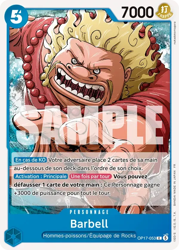 Barbell — carte One Piece TCG OP17-053 (Les Guerriers Les Plus Puissants Au Monde)
