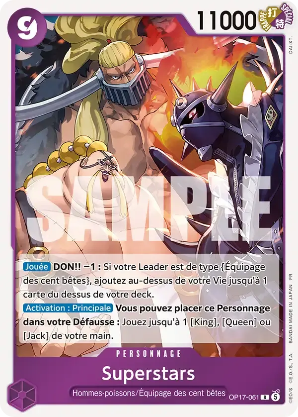 Superstars — carte One Piece TCG OP17-061 (Les Guerriers Les Plus Puissants Au Monde)