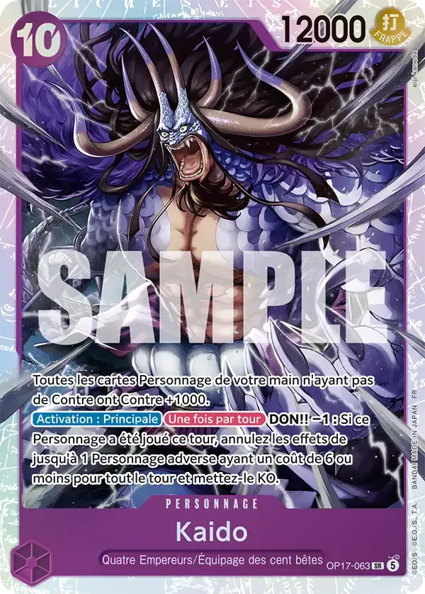 Kaido — carte One Piece TCG OP17-063 (Les Guerriers Les Plus Puissants Au Monde)
