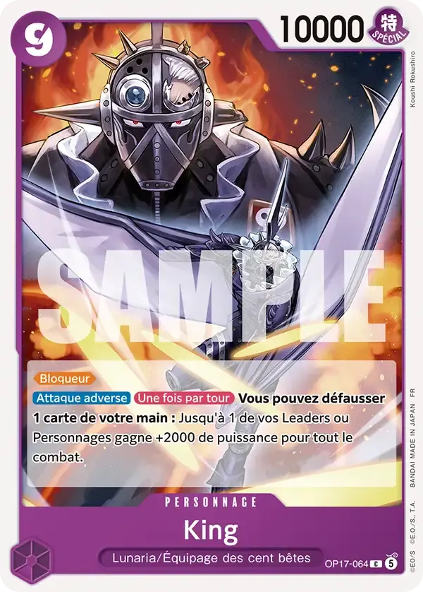 King — carte One Piece TCG OP17-064 (Les Guerriers Les Plus Puissants Au Monde)
