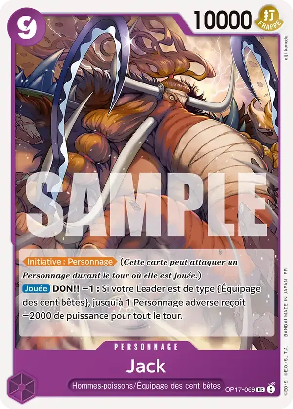 Jack — carte One Piece TCG OP17-069 (Les Guerriers Les Plus Puissants Au Monde)