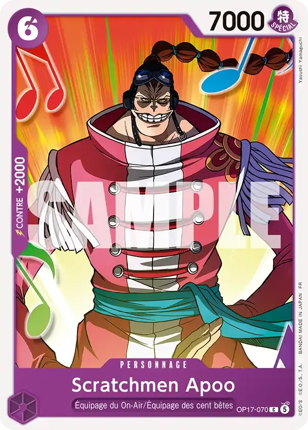 Scratchmen Apoo — carte One Piece TCG OP17-070 (Les Guerriers Les Plus Puissants Au Monde)