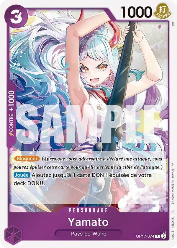 Yamato — carte One Piece TCG OP17-074 (Les Guerriers Les Plus Puissants Au Monde)