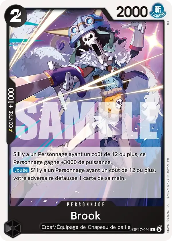 Brook — carte One Piece TCG OP17-091 (Les Guerriers Les Plus Puissants Au Monde)