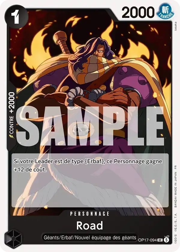 Road — carte One Piece TCG OP17-094 (Les Guerriers Les Plus Puissants Au Monde)
