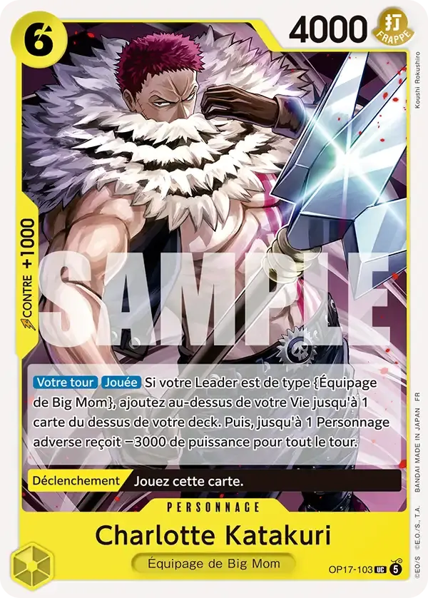 Charlotte Katakuri — carte One Piece TCG OP17-103 (Les Guerriers Les Plus Puissants Au Monde)