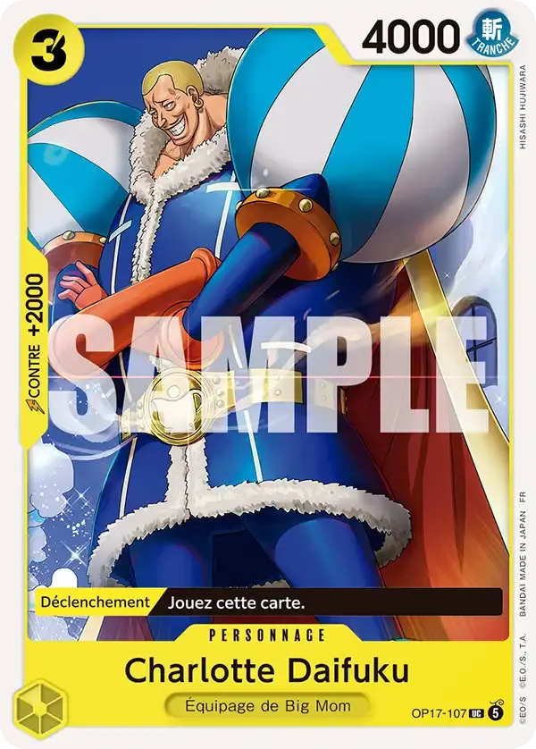 Charlotte Daifuku — carte One Piece TCG OP17-107 (Les Guerriers Les Plus Puissants Au Monde)