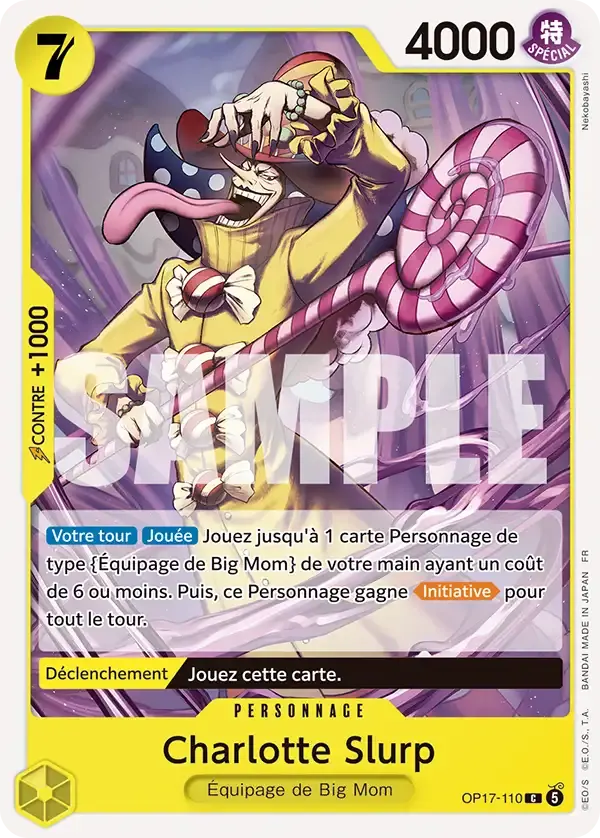 Charlotte Slurp — carte One Piece TCG OP17-110 (Les Guerriers Les Plus Puissants Au Monde)
