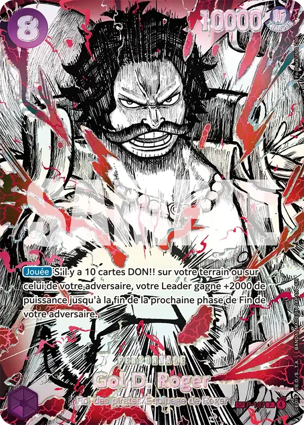 Gol D. Roger — carte One Piece TCG P-107 (Cartes promos)