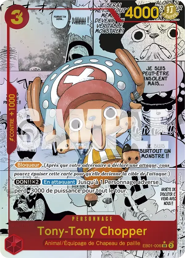 Tony-Tony Chopper — carte One Piece TCG EB01-006 (The Best)