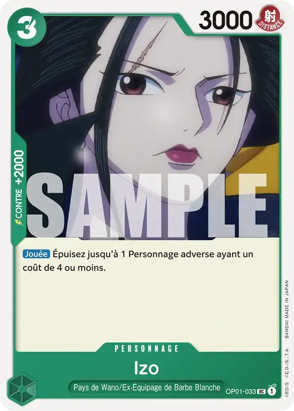 Izo — carte One Piece TCG OP01-033 (The Best)