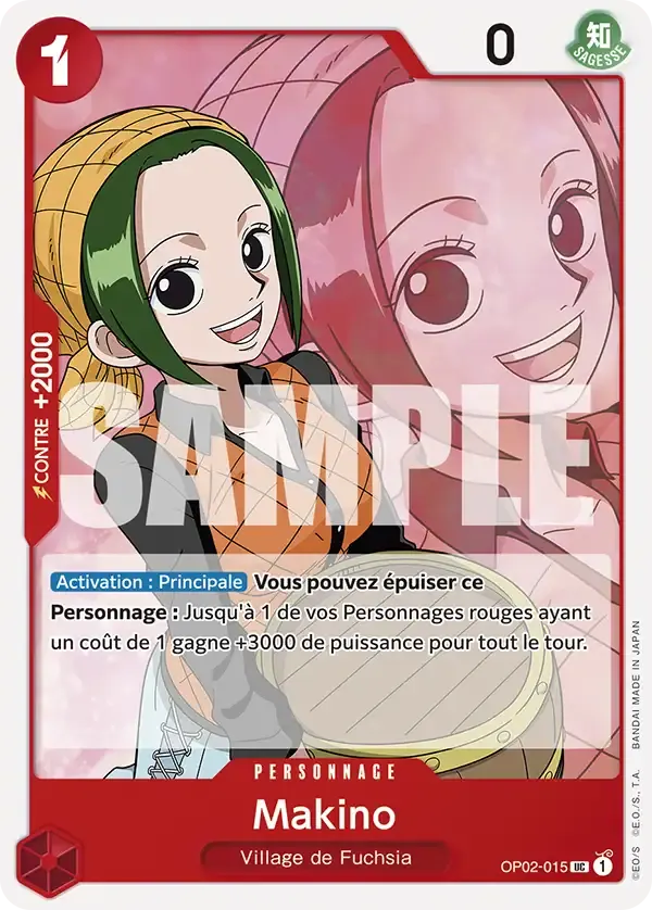 Makino — carte One Piece TCG OP02-015 (The Best)