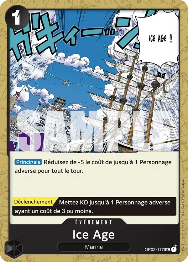 Ice Age — carte One Piece TCG OP02-117 (The Best)