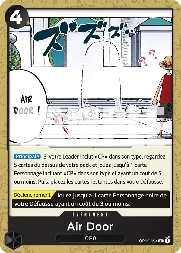 Air Door — carte One Piece TCG OP03-094 (The Best)