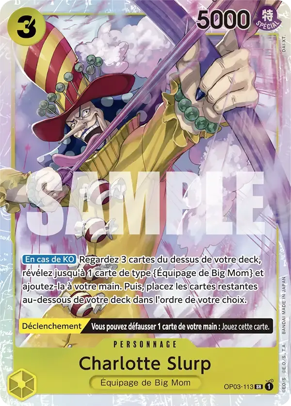 Charlotte Slurp — carte One Piece TCG OP03-113 (The Best)