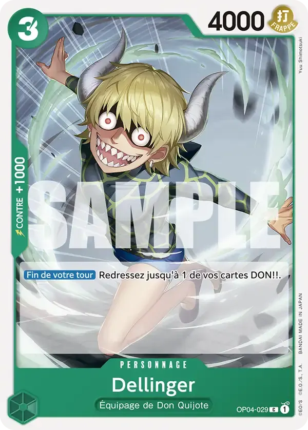 Dellinger — carte One Piece TCG OP04-029 (The Best)