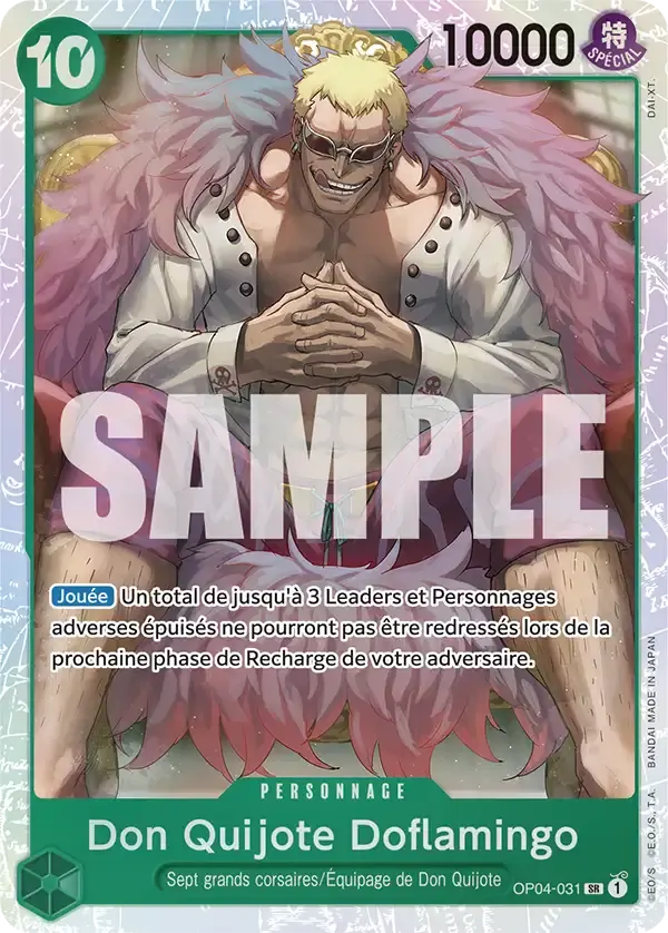 Don Quijote Doflamingo — carte One Piece TCG OP04-031 (The Best)