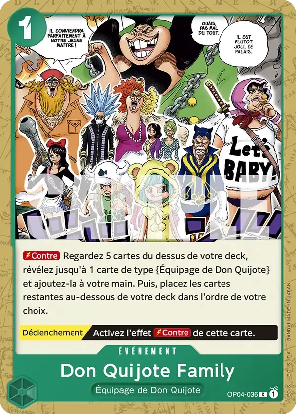 Don Quijote Family — carte One Piece TCG OP04-036 (The Best)
