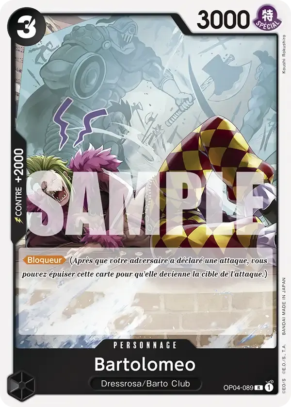 Bartolomeo — carte One Piece TCG OP04-089 (The Best)