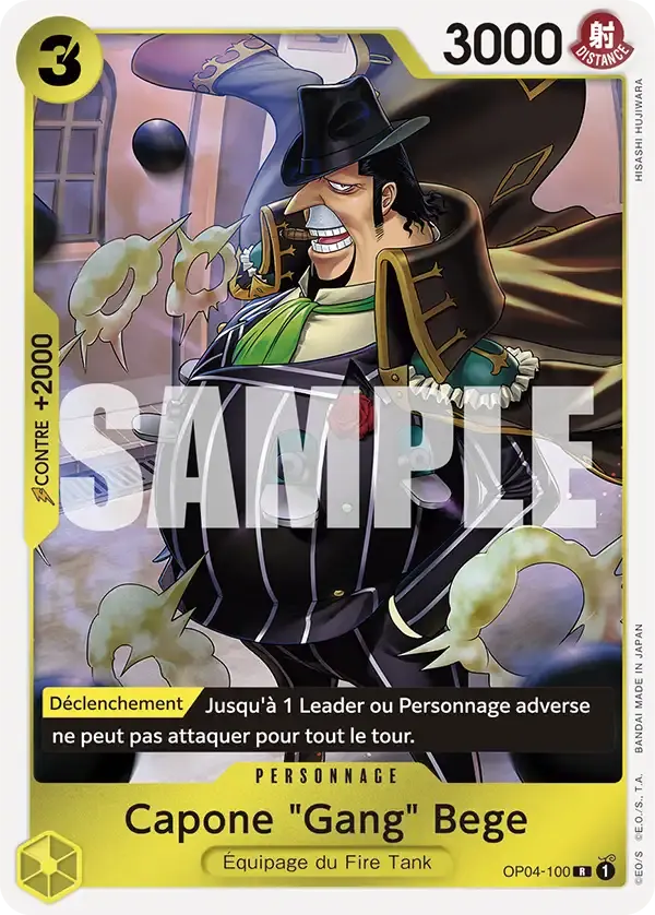 Capone "Gang" Bege — carte One Piece TCG OP04-100 (The Best)