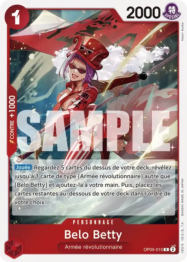 Belo Betty — carte One Piece TCG OP05-015 (The Best)