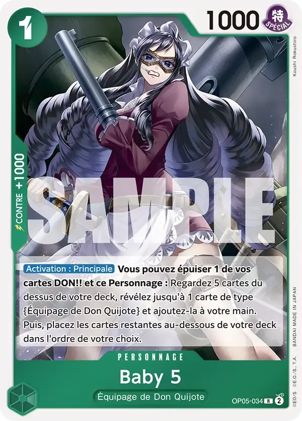 Baby 5 — carte One Piece TCG OP05-034 (The Best)