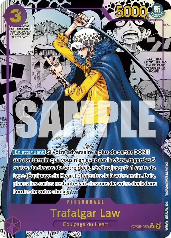 Trafalgar Law — carte One Piece TCG OP05-069 (The Best)