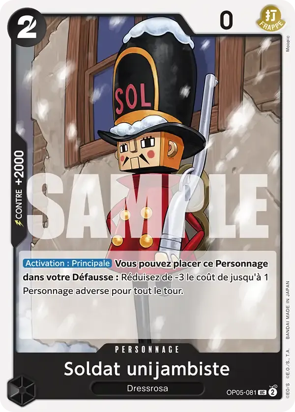Soldat unijambiste — carte One Piece TCG OP05-081 (The Best)